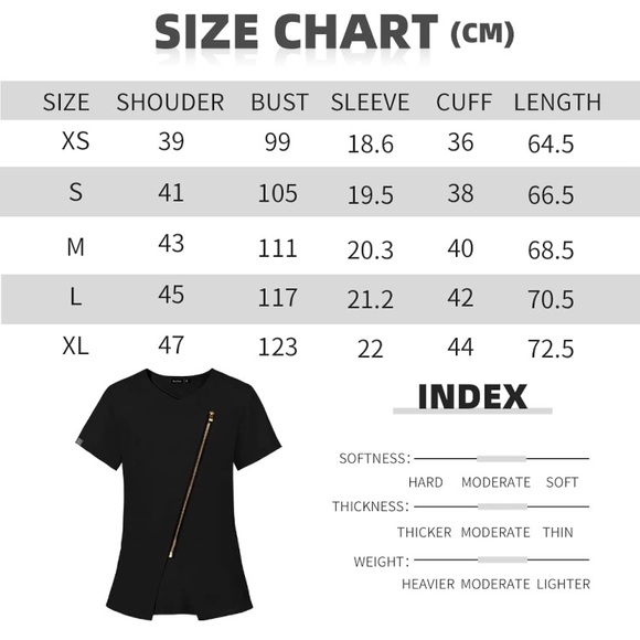 NEW Black Scrub Top - Picture 6 of 6